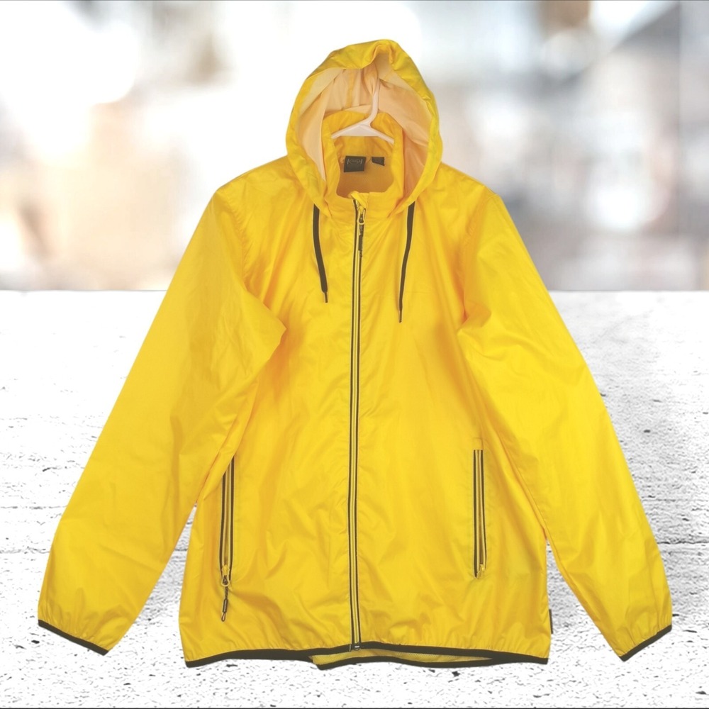 STORMTECH Perform Men's Yello Full Zip Windbreaker Jacket Size XL Actual  Large